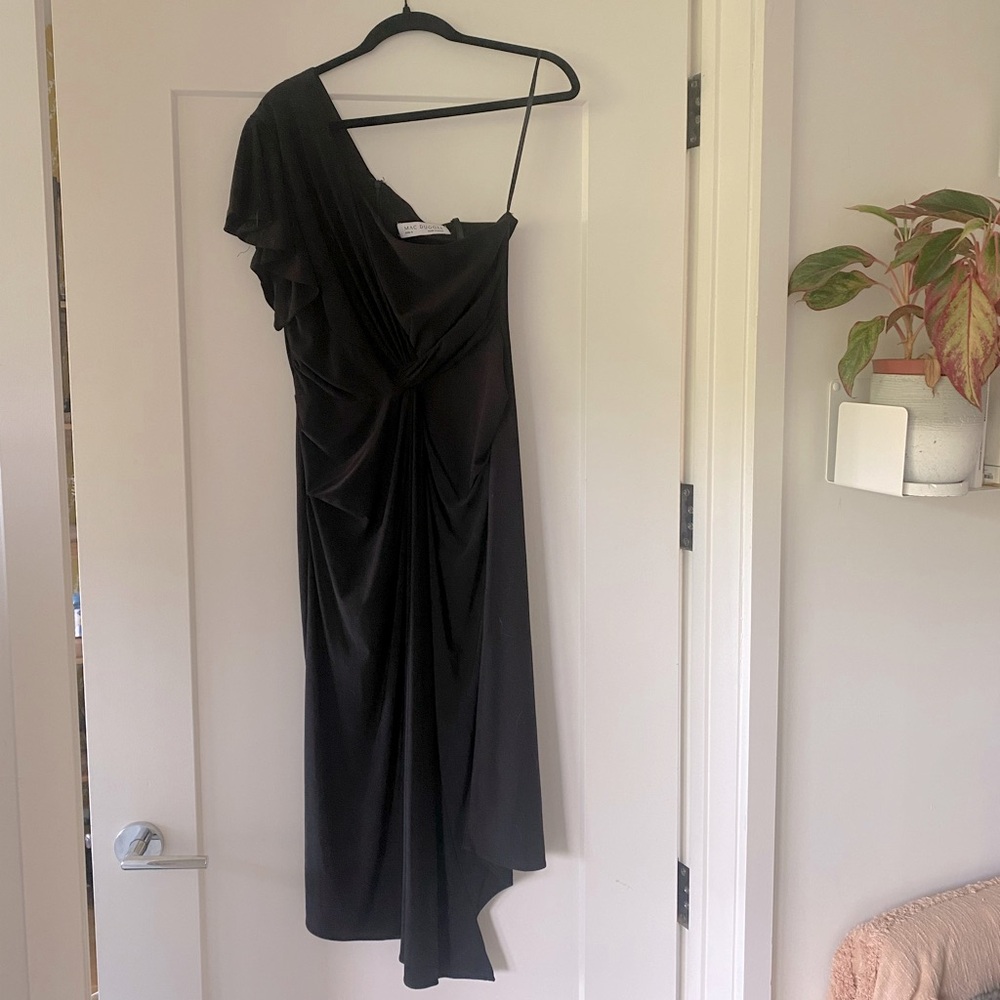 Mac Duggal little black dress